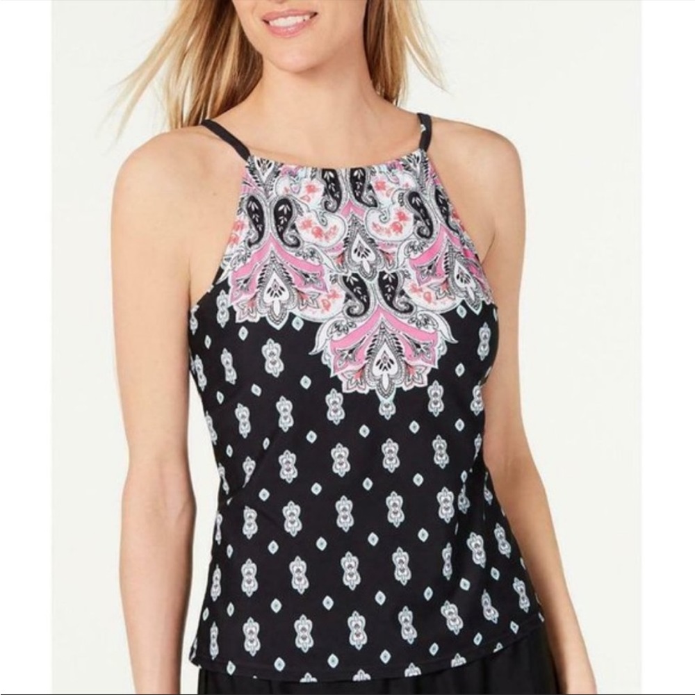 Island escape modest underwire tankini